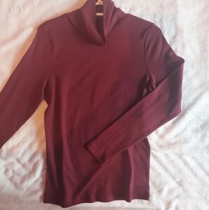 St. John's Bay Burgundy Cowl Neck Sweater